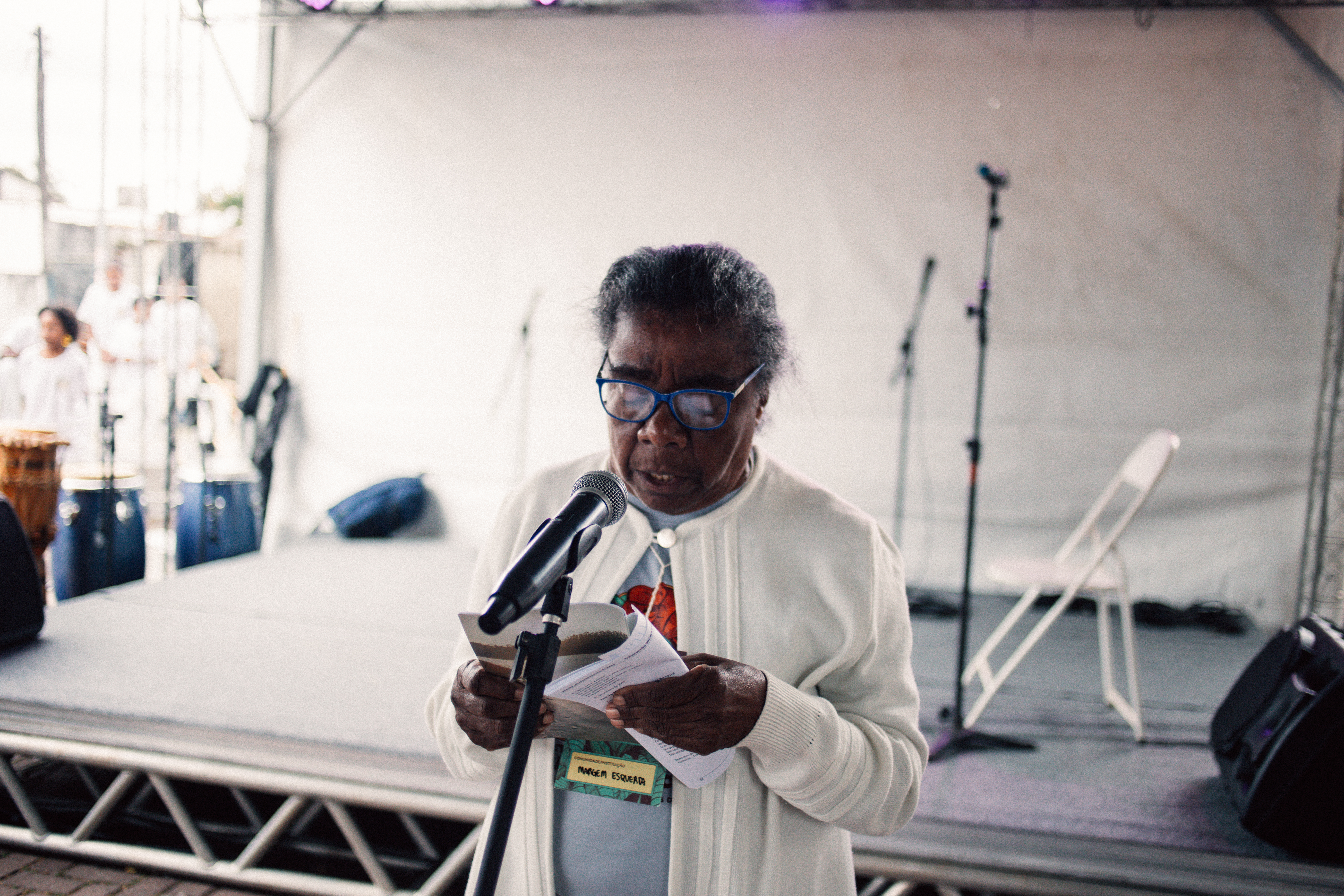 Poetisa Leonila Pontes, moradora do Quilombo Abobral Margem Esquerda/Julio César Almeida/ISA