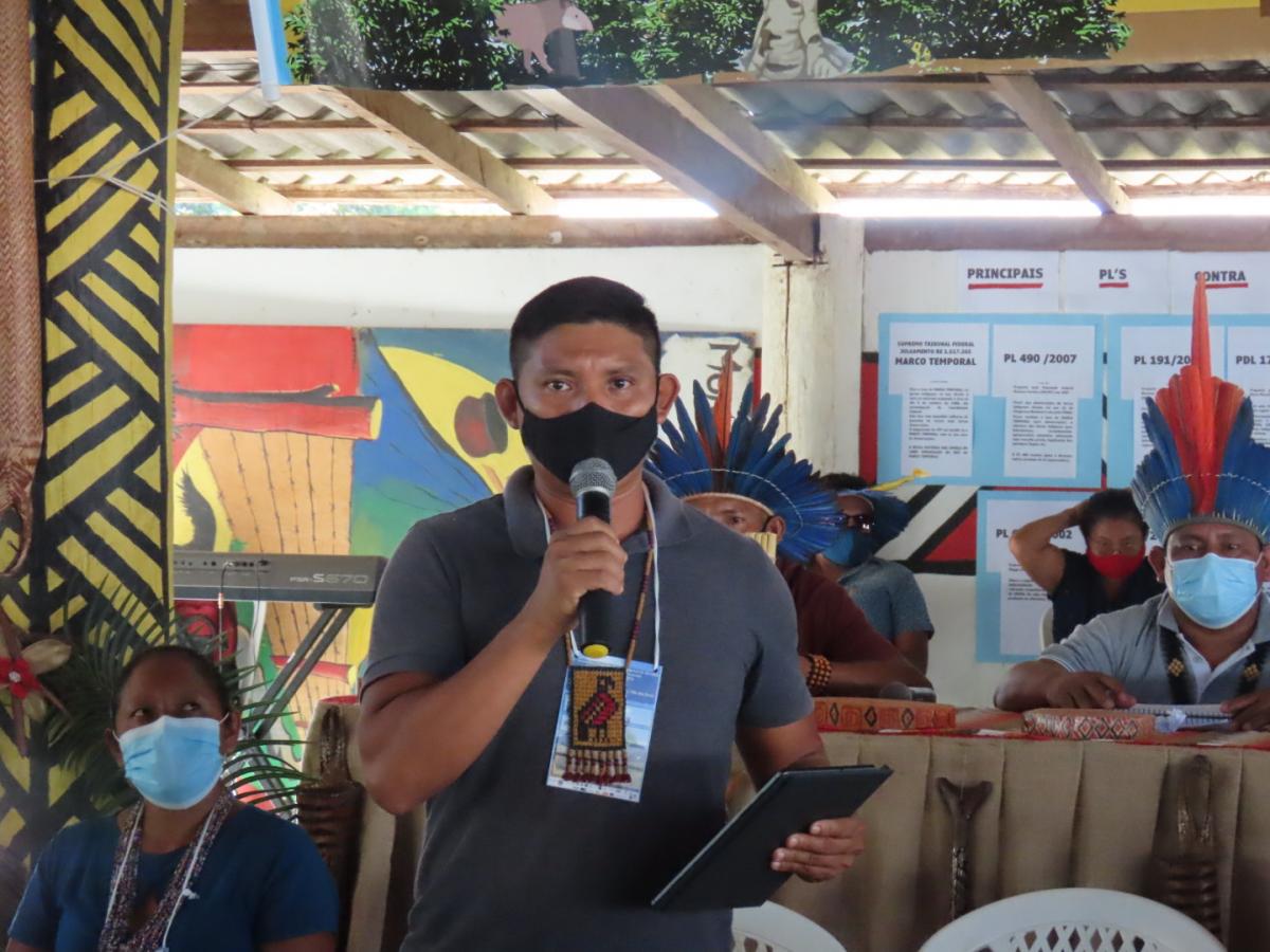 Geovane Wai Wai, presidente da Associação dos Povos Indígenas Wai Wai (APIW)|Evilene Paixão/ISA