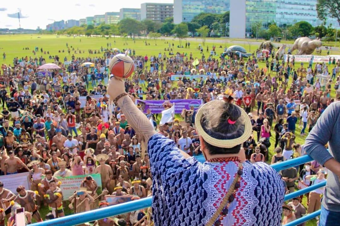 Manifestação do Acampamento Terra Livre 2023 na Esplanada dos Ministérios | Richard Wera Mirim