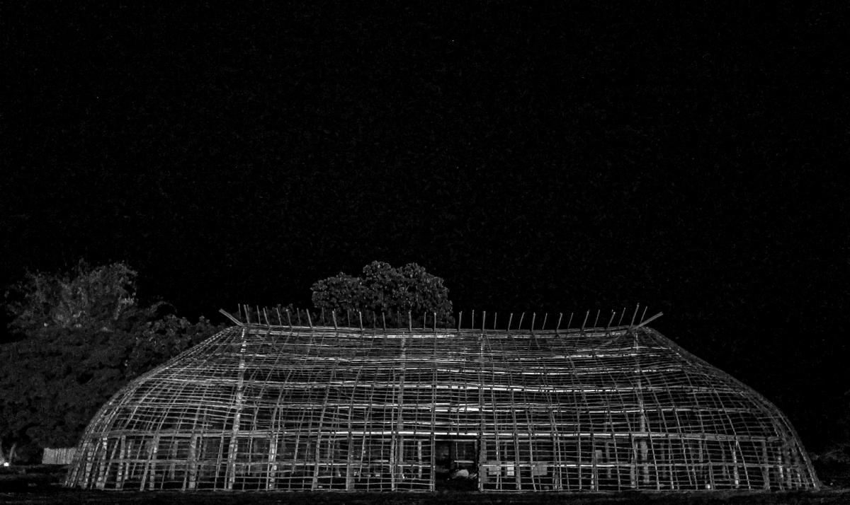 Construção de Umatalhi, centro cultural na aldeia Tuatuari, no Alto Xingu|Tina Yawalapiti/ISA