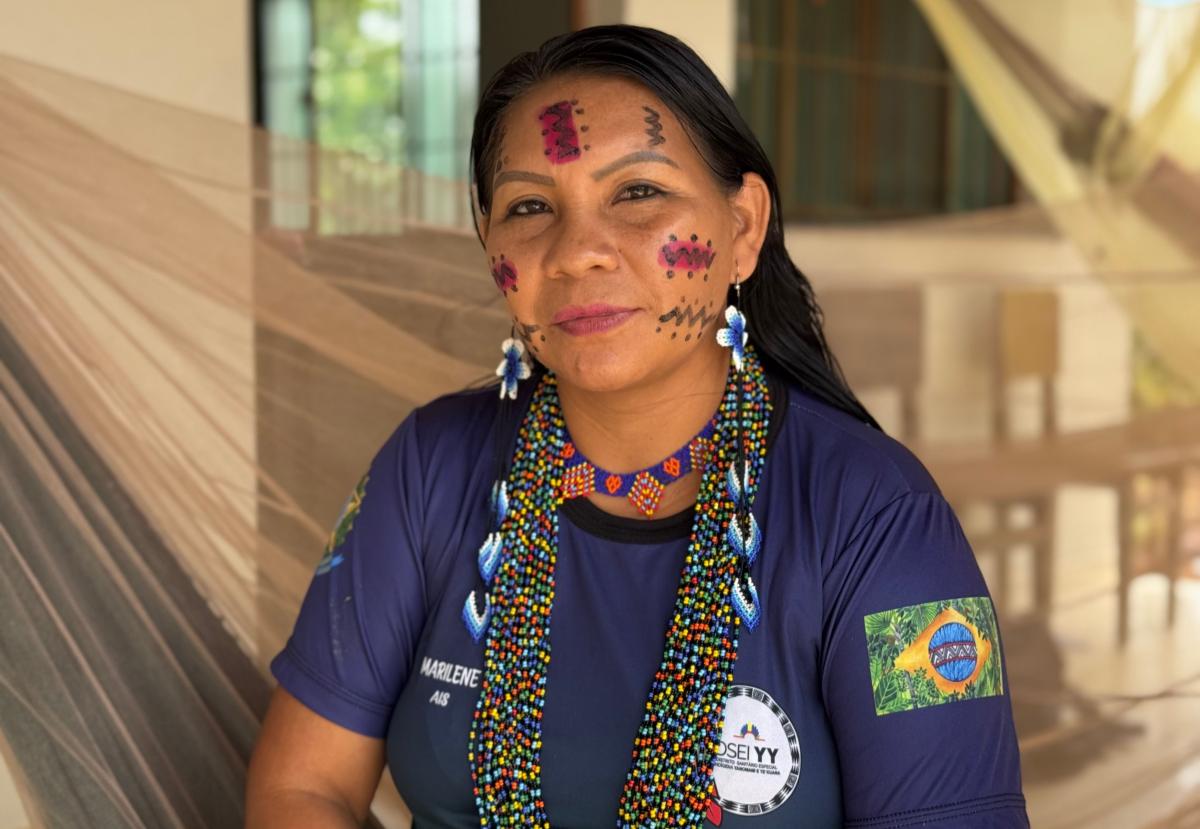 Marilene Gama da Silva, agente de saúde de Maturacá