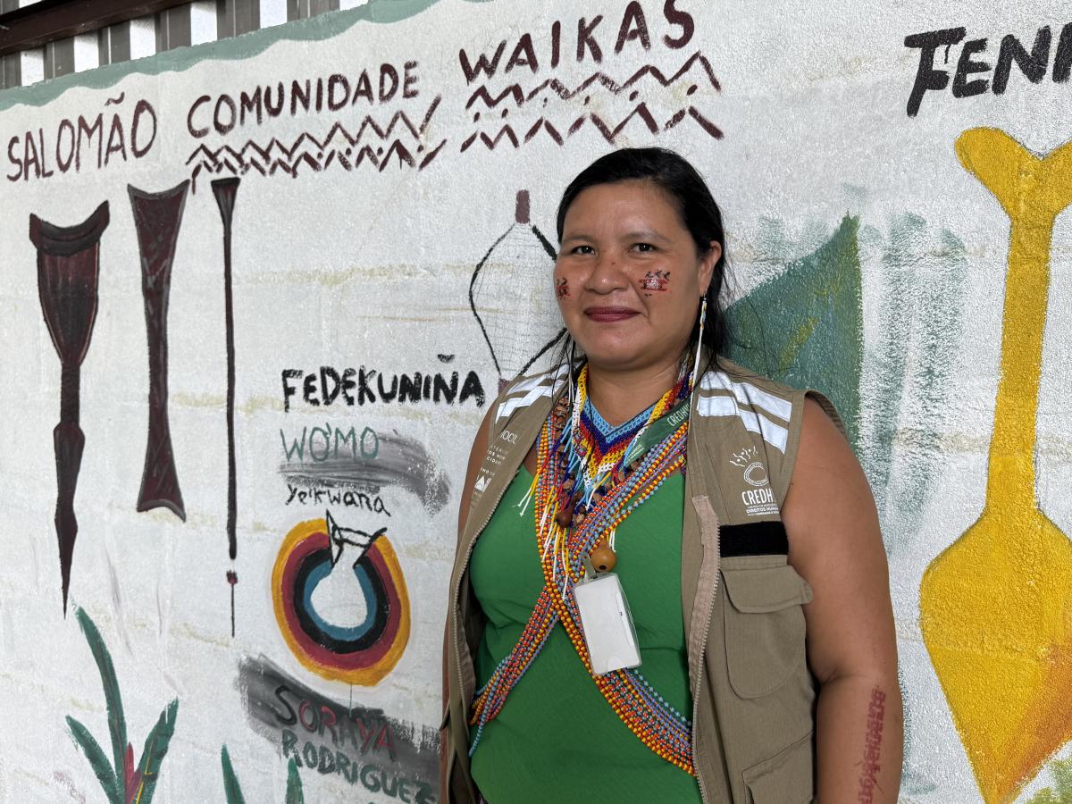 Viviane trabalha no Centro de Atendimento integrado às Crianças Yanomami e Ye´kwana