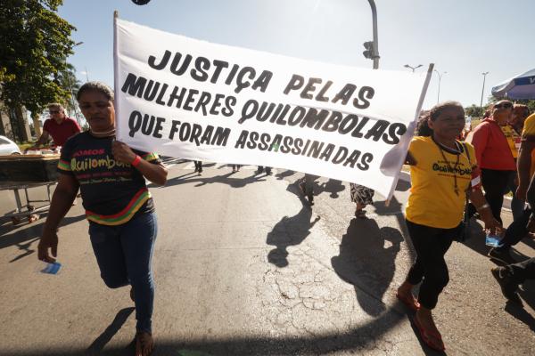 Conflitos no campo aumentam e geram violência, como o assassinato de Mãe Bernadete, em agosto de 2023, no Quilombo Pitanga de Palmares, em Simões Filho (BA) | Webert da Cruz / ISA / Conaq