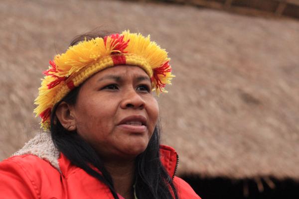 Lileia Pedro de Almeida que vive na retomada Laranjeira Ñanderu | Tatiane Klein / ISA